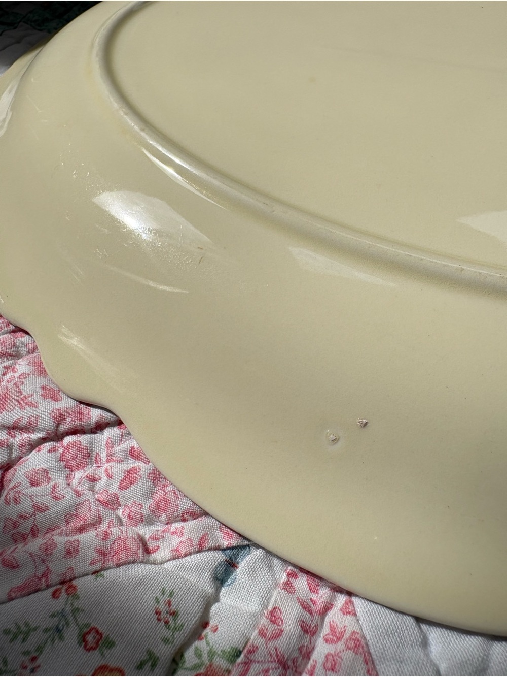 Vintage 1950s Floral Ceramic Serving Platter Homer Laughlin Virginia Rose M57N8 - Picture 11 of 16